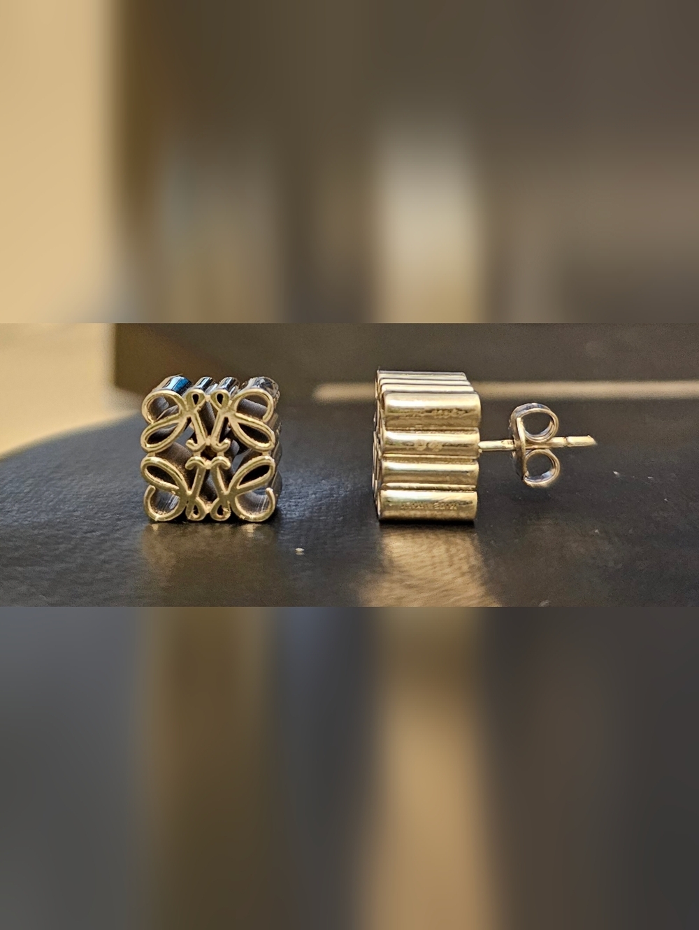 LOEWE Anagram Stud Earrings